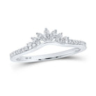Sparkling Elegance: 10kt White Gold Diamond Enhancer Wedding Band - Splendid Jewellery