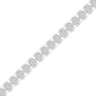 Sparkling Elegance: 10kt White Gold Round Diamond Fashion Bracelet - 2 Cttw - Splendid Jewellery