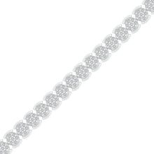 Load image into Gallery viewer, Sparkling Elegance: 10kt White Gold Round Diamond Fashion Bracelet - 2 Cttw - Splendid Jewellery