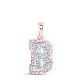 Sparkling Gold and Diamond Initial Pendant - Splendid Jewellery