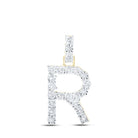 Sparkling Gold Initial Pendant with Diamond Accents - Splendid Jewellery