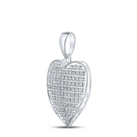 Sparkling Love: 10kt White Gold Diamond Heart Pendant - Splendid Jewellery