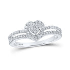 Sparkling Love Diamond Heart Ring - Splendid Jewellery