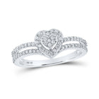 Sparkling Love Diamond Heart Ring - Splendid Jewellery