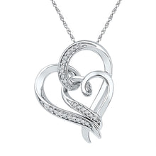 Load image into Gallery viewer, Sparkling Love Symphony Pendant  Top View from Splendid Jewellery