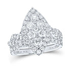 Sparkling Marquise Diamond Wedding Ring Set in 10kt Yellow Gold - Splendid Jewellery