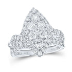 Sparkling Marquise Diamond Wedding Ring Set in 10kt Yellow Gold - Splendid Jewellery