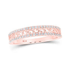 Sparkling Rose Gold Diamond Eternity Band - Splendid Jewellery