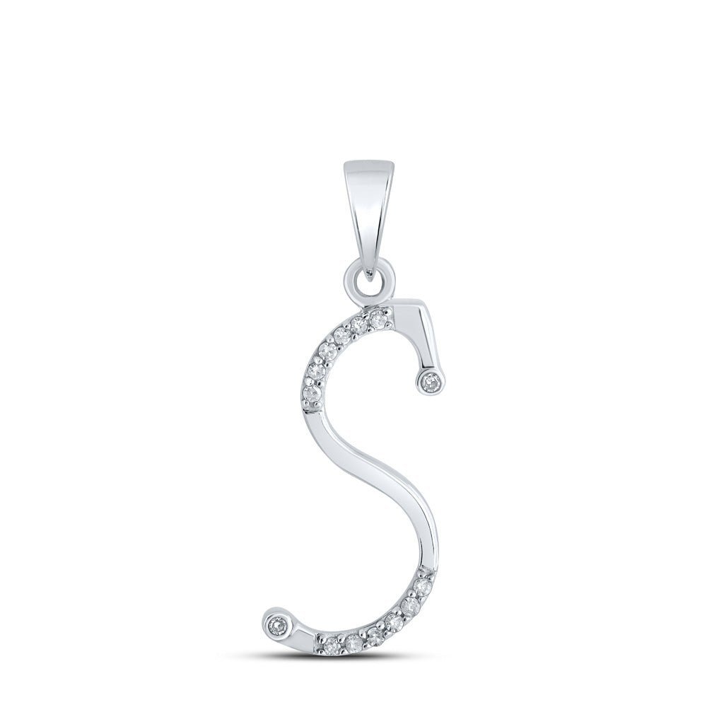Sparkling Serenity Diamond Initial Pendant - Splendid Jewellery
