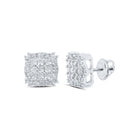 Sparkling Square Diamond Elegance Earrings - Splendid Jewellery