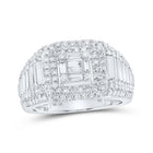 Sparkling Square Diamond Men's Ring in 10kt White Gold - 1 - 1/2 Cttw - Splendid Jewellery