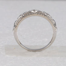 Load image into Gallery viewer, Sparkling Starlight: 10kt White Gold Women&#39;s Round Diamond Magen David Star Ring 1/5 Cttw Side 2 view from the 10Kt White Gold Womens Round Diamond Magen David Star Ring 1 5 Cttwpin282603 collection by Splendid Jewellery