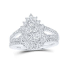 Sparkling Tears Bridal Wedding Ring Set - Splendid Jewellery