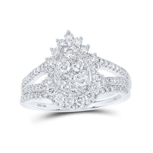 Load image into Gallery viewer, Sparkling Tears Bridal Wedding Ring Set - Splendid Jewellery