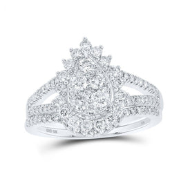 Sparkling Tears Bridal Wedding Ring Set - Splendid Jewellery