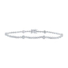 Sparkling White Gold Diamond Fashion Bracelet - 1 - 3/8 Cttw - Splendid Jewellery