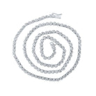 Sparkling White Gold Diamond Link Chain Necklace for Men - 11 Ct.t.w. - Splendid Jewellery