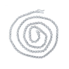 Load image into Gallery viewer, Sparkling White Gold Diamond Link Chain Necklace for Men - 11 Ct.t.w. - Splendid Jewellery