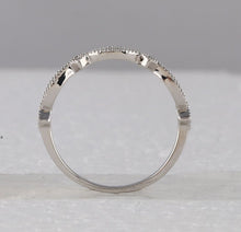 Load image into Gallery viewer, Sparkling White Gold Diamond Stackable Band Ring - Elegant and Versatile Jewelry Piece - Splendid Jewellery