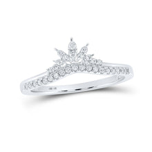 Load image into Gallery viewer, Sparkling White Gold Diamond Wedding Band Enhancer - 1/6 Cttw - Splendid Jewellery