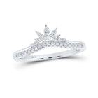 Sparkling White Gold Diamond Wedding Band Enhancer - 1/6 Cttw - Splendid Jewellery