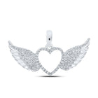 Sparkling Wings of Love Diamond Pendant - Splendid Jewellery