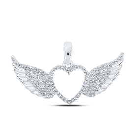 Sparkling Wings of Love Diamond Pendant - Splendid Jewellery