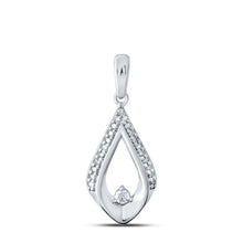 Load image into Gallery viewer, Splendid Brilliance: 10kt White Gold Womens Round Diamond Fashion Pendant - Splendid Jewellery