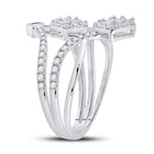 Splendid Brilliance: 14kt White Gold Women's Diamond Majesty Ring - Second Side View