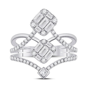 Splendid Brilliance: 14kt White Gold Women's Diamond Majesty Ring - Splendid Jewellery