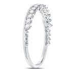 Splendid Diamond Elegance Stackable Band Side 2 view from the 10Kt White Gold Womens Round Diamond Modern Style Stackable Band Ring 1 3 Cttwpin226924 collection by Splendid Jewellery