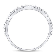 Load image into Gallery viewer, Splendid Diamond Elegance Stackable Band Top view from the 10Kt White Gold Womens Round Diamond Modern Style Stackable Band Ring 1 3 Cttwpin226924 collection by Splendid Jewellery