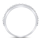 Splendid Diamond Elegance Stackable Band Side view from the 10Kt White Gold Womens Round Diamond Modern Style Stackable Band Ring 1 3 Cttwpin226924 collection by Splendid Jewellery