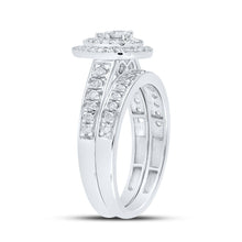Load image into Gallery viewer, Splendid Halo Brilliance Wedding Ring Set - 3/4 Cttw - Splendid Jewellery