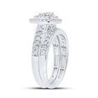 Splendid Halo Brilliance Wedding Ring Set - 3/4 Cttw - Splendid Jewellery