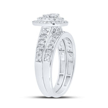 Load image into Gallery viewer, Splendid Halo Brilliance Wedding Ring Set - 3/4 Cttw - Alternate view 3 from Splendid Jewellery