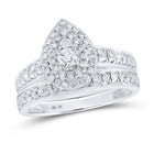 Splendid Halo Brilliance Wedding Ring Set - 3/4 Cttw - Alternate view 1 from Splendid Jewellery