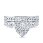 Splendid Halo Brilliance Wedding Ring Set - 3/4 Cttw - Alternate view 4 from Splendid Jewellery