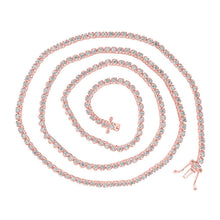 Load image into Gallery viewer, Splendid Jewellery 10kt Rose Gold Mens Round Diamond Tennis Chain Necklace - 3 - 5/8 Carat Total Weight - 20 - inch Length - Splendid Jewellery