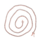 Splendid Jewellery 10kt Rose Gold Men's Round Diamond Tennis Chain Necklace - 3.25 Ct.t.w. - Splendid Jewellery