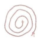 Splendid Jewellery 10kt Rose Gold Men's Round Diamond Tennis Chain Necklace - 3.25 Ct.t.w. - Splendid Jewellery