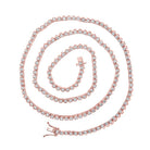 Splendid Jewellery 10kt Rose Gold Men's Round Diamond Tennis Chain Necklace - 5 Cttw - 20 - inch Length - Splendid Jewellery