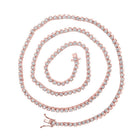 Splendid Jewellery 10kt Rose Gold Men's Round Diamond Tennis Chain Necklace - 5 Cttw - 20 - inch Length - Splendid Jewellery