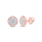 Splendid Jewellery 10kt Rose Gold Womens Round Diamond Circle Earrings 1/4 Cttw: The Eternal Brilliance Earrings - Splendid Jewellery