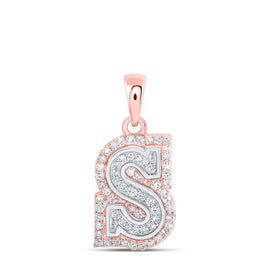 Splendid Jewellery 10kt Two - tone Gold Diamond Initial & Letter Pendant - Splendid Jewellery