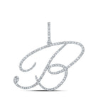 Splendid Jewellery 10kt White Gold B Initial Diamond Pendant: A Mesmerizing Symbol of Individuality and Elegance - Splendid Jewellery