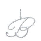 Splendid Jewellery 10kt White Gold B Initial Diamond Pendant: A Mesmerizing Symbol of Individuality and Elegance - Splendid Jewellery
