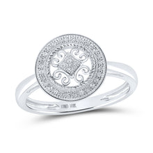 Load image into Gallery viewer, Splendid Jewellery 10kt White Gold Circle of Brilliance Diamond Fashion Ring - Splendid Jewellery