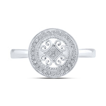 Load image into Gallery viewer, Splendid Jewellery 10kt White Gold Circle of Brilliance Diamond Fashion Ring - Splendid Jewellery