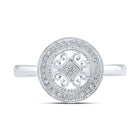 Splendid Jewellery 10kt White Gold Circle of Brilliance Diamond Fashion Ring Side 2 view from the 10Kt White Gold Womens Round Diamond Circle Ring 1 10 Cttwpin217288 collection by Splendid Jewellery